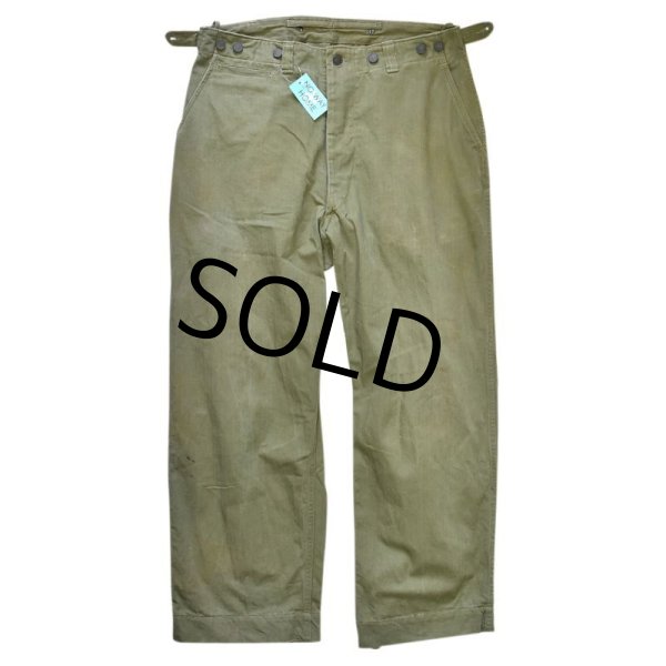 画像3: 40's【ビンテージ】【米軍実物】U.S.ARMY【M43】ＨＢＴ生地 フィールドパンツ【フィールドトラウザーズ】【36X30】  (3)