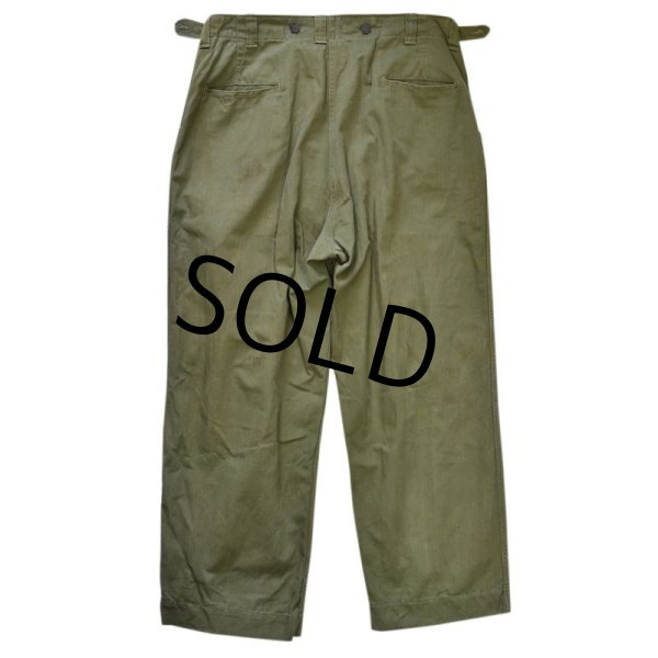 画像4: 40's【ビンテージ】【米軍実物】U.S.ARMY【M43】ＨＢＴ生地 フィールドパンツ【フィールドトラウザーズ】【36X30】  (4)
