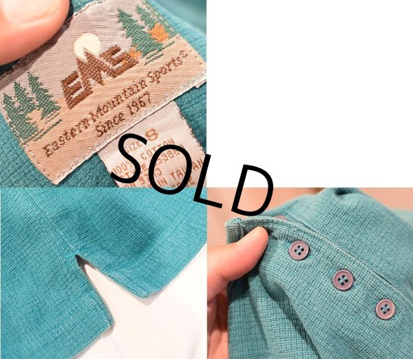 画像2: 【EMS】【エメラルドグリーン】【ヘンリーネック 】【Tシャツ】【レディースS】  (2)