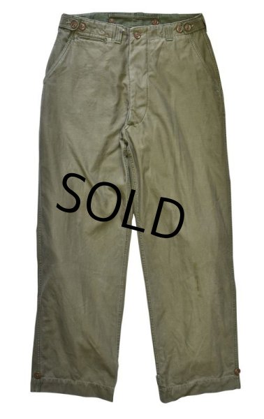 画像2: 40's【ビンテージ】【米軍実物】U.S.ARMY【M43】フィールドパンツ【フィールドトラウザーズ】【34X32】  (2)