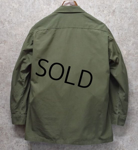 画像3: 60's【ビンテージ】【米軍実物】リップストップ【ジャングルファティーグジャケット】【ファティーグシャツ】【M-R】  (3)
