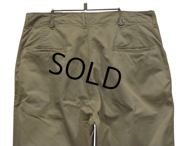 画像4: 【50's】【ビンテージ】U.S.ARMY【米軍実物】ダブルステッチ【45カーキ】【チノパンツ】【３６Ｘ３３】  (4)