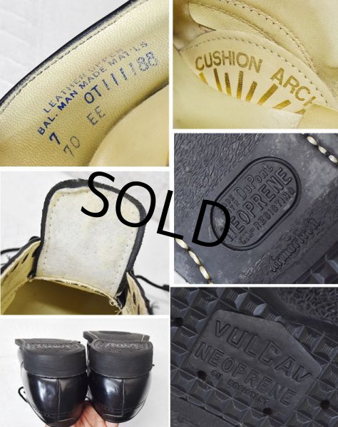 画像2: 【ビンテージ】カロライナ【CAROLINA】黒【モカシン】ワークシューズ 【25cm程度】  (2)