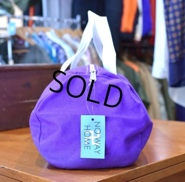 画像6: 80's【デッドストック】USA製【ビンテージ】【BENSALEM OWLS】【紫×白】スクールバッグ【フクロウ】【ボストンバッグ】【ハンドバッグ】   (6)