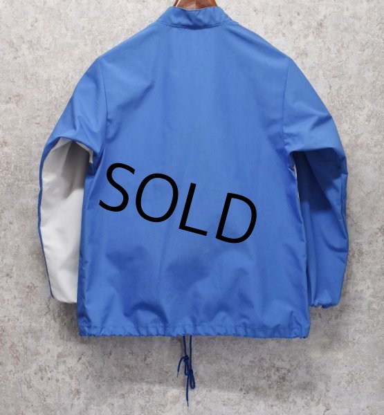 画像3: 70's~【USA製】【ビンテージ】【Weather Tamer】ウェザーテーマ【青x白】ポリコットン【ジップアップブルゾン】【サイズ9/10】  (3)
