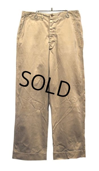 画像2: 【40's】【ビンテージ】U.S.ARMY【米軍実物】M-45【45カーキ】４５カーキ【チノパンツ】【チノパン】【３４Ｘ３０】  (2)