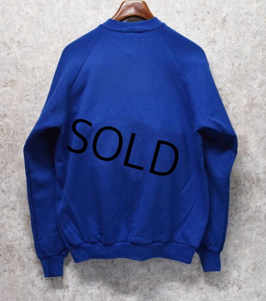 画像3: 90's【USA製】【ビンテージ】JERZEES【ラッセル】【青】魚 【ニジマス】【川】【スウェット】【サイズＸＬ】  (3)