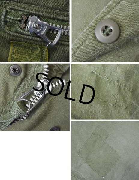 画像3: 60's【ビンテージ】米軍実物【初期型】1st【M-65】【アルミジップ】【フィールドジャケット】【Ｓ-Ｒ】  (3)