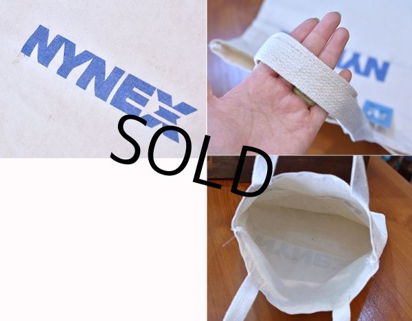 画像2: 【ビンテージ】【NYNEX】ナイネックス【生成り色】【コットン】【トートバッグ】  (2)