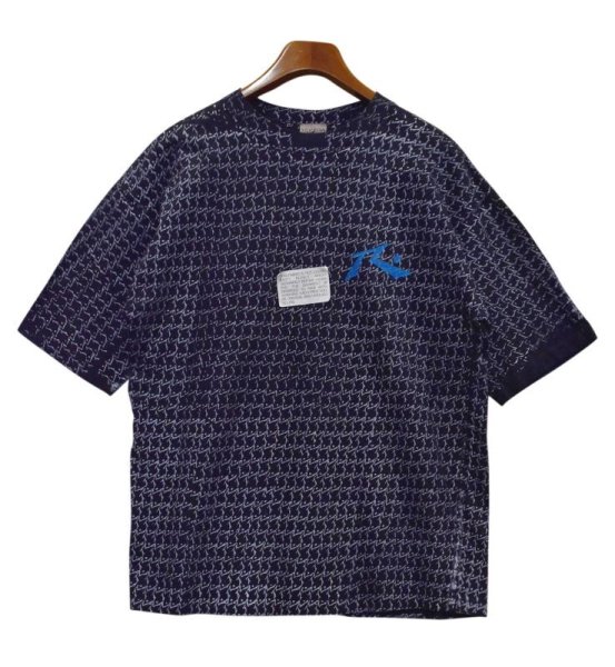 画像1: 【デッドストック】【R Apparel co.】【黒ｘロゴ総柄】【ビンテージ】Tシャツ【サイズＸＬ】  (1)
