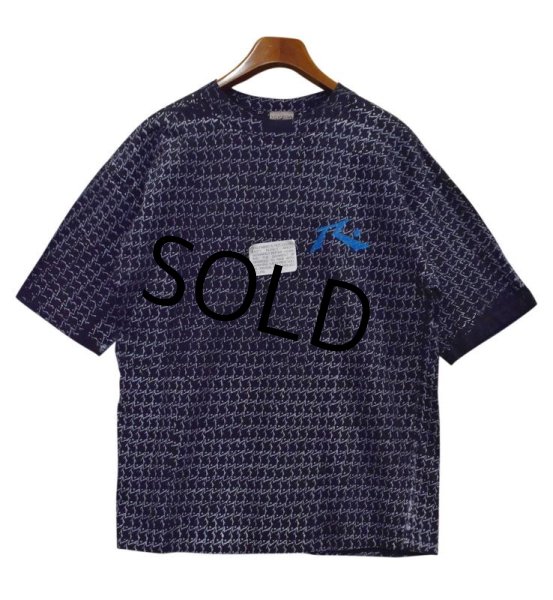 画像1: 【デッドストック】【R Apparel co.】【黒ｘロゴ総柄】【ビンテージ】Tシャツ【サイズＸＬ】  (1)