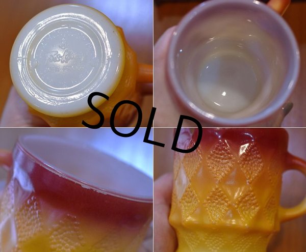 画像2: 【Fire King】【ファイヤーキング】【オレンジ】【キンバリー】【マグカップ】  (2)