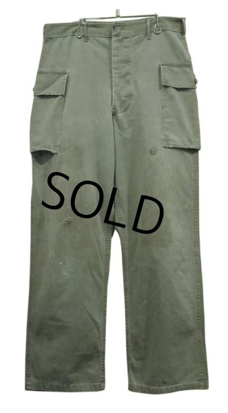 画像2: 40's【ビンテージ】【米軍実物】U.S.ARMY【M43】HBTパンツ【34X33】  (2)