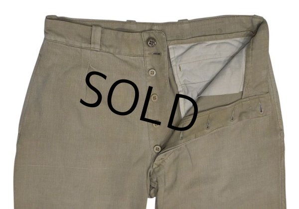 画像5: 〜60’s【ビンテージ】【フランス軍】【Ｍ-52】【フレンチアーミー】【1タック】【チノパンツ】【W31程度】  (5)