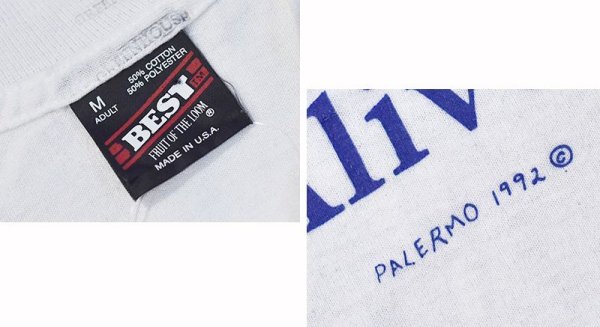 画像2: 90's USA製 ビンテージ【FRUIT OF THE LOOM 】フルーツオブザルーム【白】【Civil war RE-ENACTORS】【Tシャツ】【サイズM】  (2)