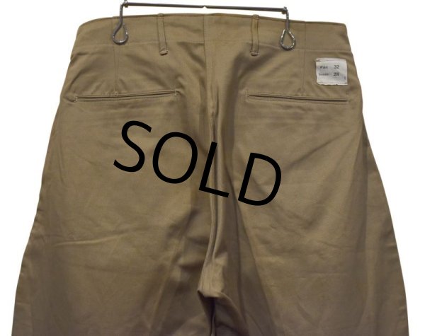 画像4: デッドストック 30's【ビンテージ】米軍実物【U.S.ARMY】メタルボタン 両玉縁【ジョッパーズ】【32x28】  (4)