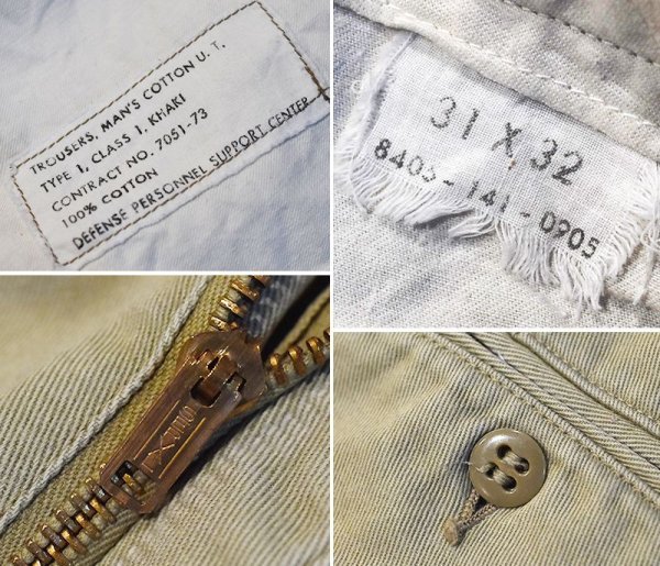 画像3: 【70's】【ビンテージ】U.S.ARMY【米軍実物】【チノパンツ】【チノパン】【31×32】  (3)
