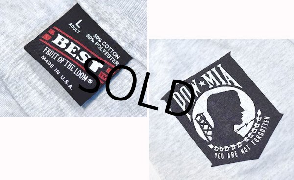 画像2: 90's USA製 ビンテージ【FRUIT OF THE LOOM 】フルーツオブザルーム【グレー】【THE NJ VIETNAM】【 Tシャツ】【サイズM】  (2)