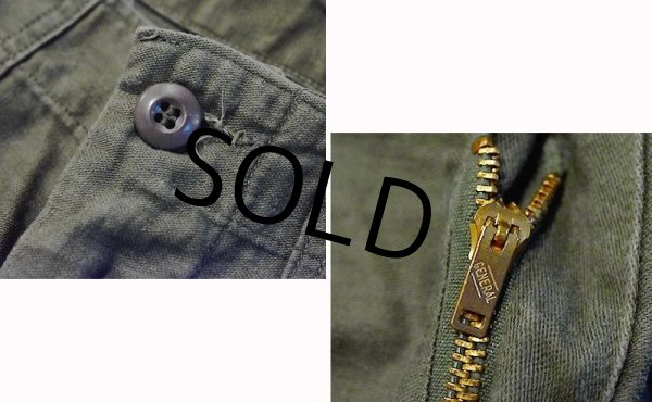 画像3: 【60's∼】【米軍実物】U.S.ARMY【ビンテージ】OG107【ベイカーパンツ】【ダブルステッチ】UFOボタン【ユーティリティパンツ】【Ｗ３４程度】  (3)