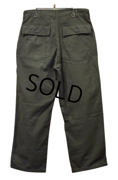 画像5: 【60's∼】【米軍実物】U.S.ARMY【ビンテージ】OG107【ベイカーパンツ】【ダブルステッチ】UFOボタン【ユーティリティパンツ】【Ｗ３４程度】  (5)