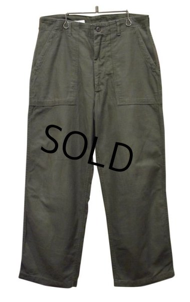 画像4: 【60's∼】【米軍実物】U.S.ARMY【ビンテージ】OG107【ベイカーパンツ】【ダブルステッチ】UFOボタン【ユーティリティパンツ】【Ｗ３４程度】  (4)