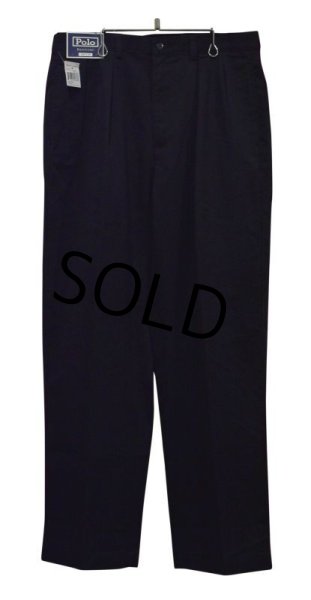 画像4: 未使用品‼【POLO RALPH LAUREN】【ラルフローレン】【黒】ANDREW PANT【2タック】【コットンパンツ】【33×30】  (4)