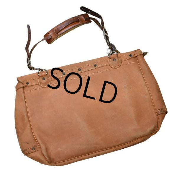 画像3: ~60s【ビンテージ】オールレザー【US MAIL BAG】USPS【メールバッグ】  (3)