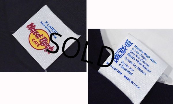 画像2: デッドストック 90's【USA製】【ビンテージ】【ハードロックカフェ】【黒】【ORLANDO】【Tシャツ】【サイズXL】  (2)