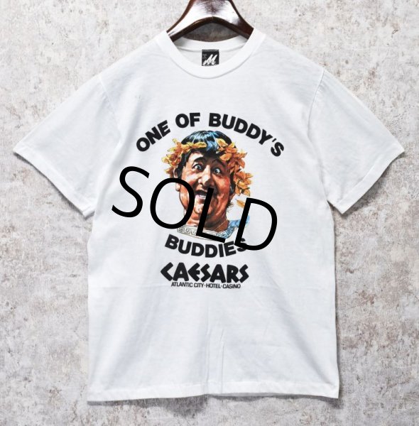 画像1: 80's~【USA製】【ビンテージ】【ONE OF BUDDY'S】【バックプリント付き】【白】【Tシャツ】【サイズL】  (1)