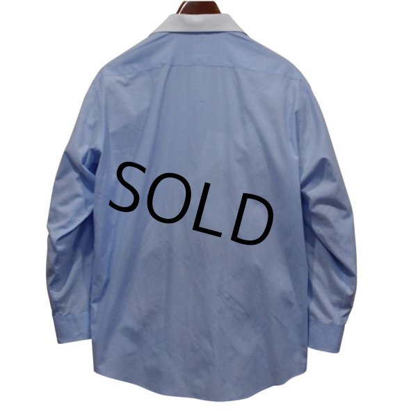 画像3: 【pierre cardin】ピエールカルダン【白×ストライプ】【クレリックシャツ】16 1/2-32 33  (3)