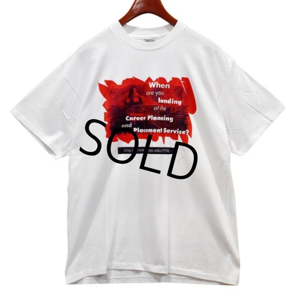 画像1: デッドストック 90's【シングルステッチ】【ONEITA】【オニータ】【ビンテージ】【When are you landing~ 】【白】【Ｔシャツ】【サイズＸＬ】  (1)
