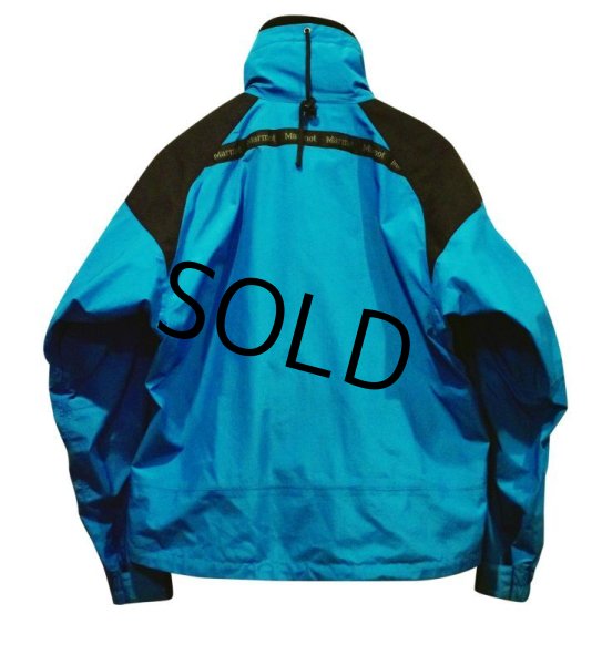 画像3: 【ビンテージ】マーモット【MARMOT】【青×黒】ハーフムーンポケット【ゴアテックスジャケット】ハンティングジャケット【サイズM】  (3)