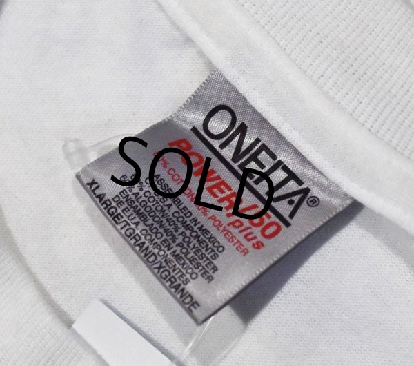 画像2: デッドストック 90's【シングルステッチ】【ONEITA】【オニータ】【ビンテージ】【When are you landing~ 】【白】【Ｔシャツ】【サイズＸＬ】  (2)