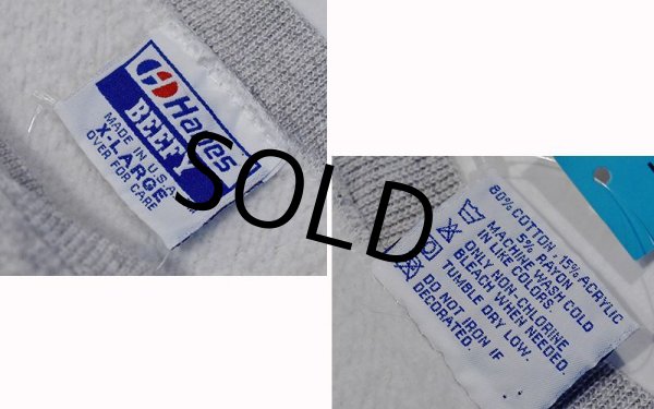 画像2: ~90's【ビンテージ】ヘインズ hanes USA製 SYRACUSE シラキュース大学【カレッジスウェット】サイズＸＬ  (2)