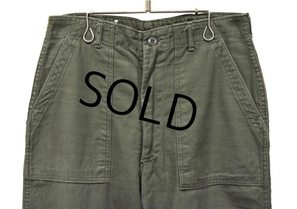 画像5: 【60's∼】【米軍実物】U.S.ARMY【ビンテージ】OG107【ベイカーパンツ】【ダブルステッチ】UFOボタン【ユーティリティパンツ】【Ｗ３３程度】  (5)