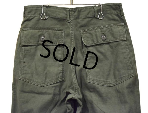画像6: 【60's∼】【米軍実物】U.S.ARMY【ビンテージ】OG107【ベイカーパンツ】【ダブルステッチ】UFOボタン【ユーティリティパンツ】【Ｗ３３程度】  (6)