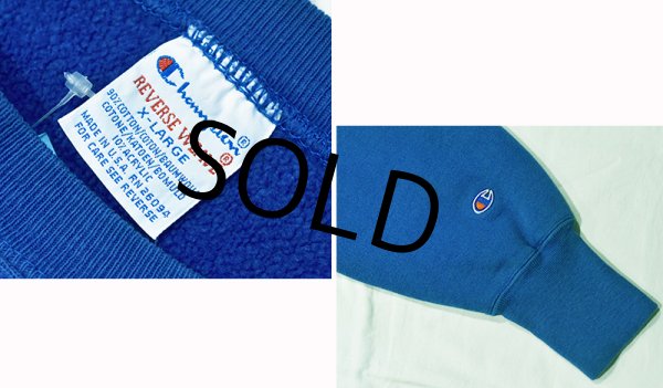 画像2: USA製 90’s~ ビンテージ【チャンピオン】【Champion】【リバースウィーブ】【MINERS BIG BWE MACHINE】青【スウェット】【サイズXL】  (2)