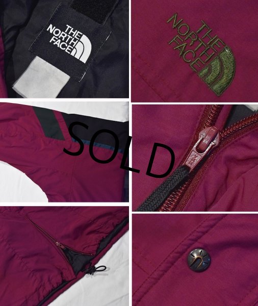 画像2: 90’s~【ビンテージ】USA製【The north face】【ザ ノースフェイス】ワインｘ黒ｘ緑【アノラックパーカー】  (2)
