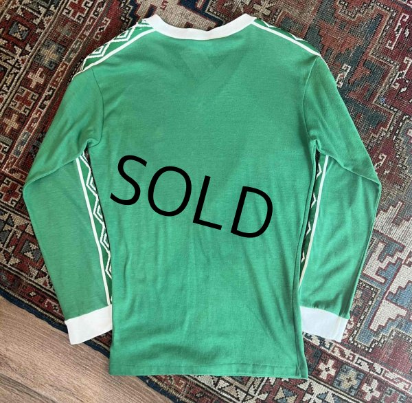 画像3: ビンテージ【UMBRO】【アンブロ】【緑×白】ロゴライン【ロンT】【サイズS】  (3)