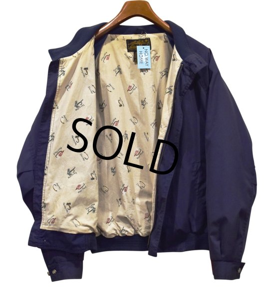 画像3: ~90's ビンテージ【エディーバウアー】【Eddie Bauer】【紺x裏地釣り針】毛ばり ジップアップブルゾン【サイズL】  (3)