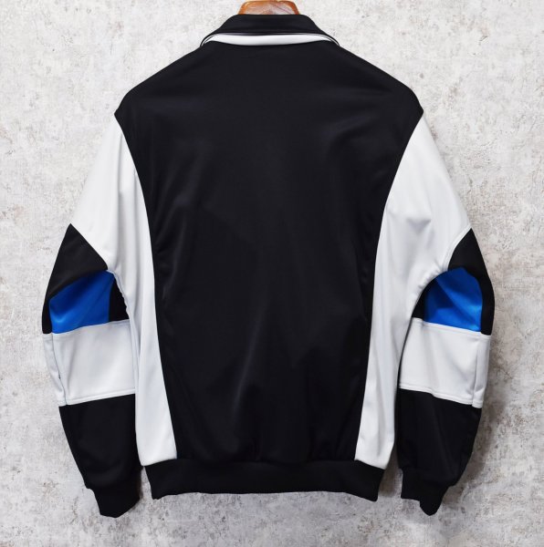 画像3:  ビンテージ【PUMA】プーマ【黒x青xグレー】【トラックジャケット】【サイズM】  (3)