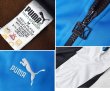 画像2:  ビンテージ【ＰＵＭＡ】プーマ【黒ｘ青ｘグレー】【トラックジャケット】【サイズM】  (2)