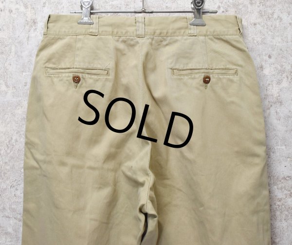 画像4: 【50's】【ビンテージ】U.S.ARMY【米軍実物】ボタンフライ【チノパンツ】【３１Ｘ２９】  (4)