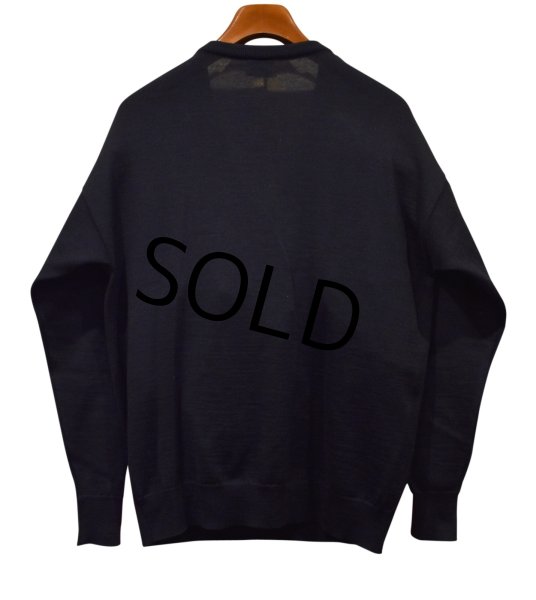 画像3: 【Lacoste】ラコステ【黒】【Vネック】アクリルセーター【サイズＬ程度】  (3)