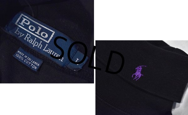 画像2: 【ラルフローレン】POLO RALPH LAUREN【首元ポニー刺繍】【黒】【タートルネックロンT】【サイズL】  (2)