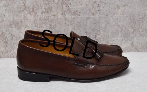 画像4: 【ITALY製】イタリー製【アレンエドモンズ】【Allen Edmonds】【URBINO】ブラウン【タッセルローファー】【9 1/2 EEE】【27.5cm程度】  (4)