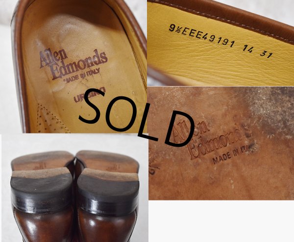 画像2: 【ITALY製】イタリー製【アレンエドモンズ】【Allen Edmonds】【URBINO】ブラウン【タッセルローファー】【9 1/2 EEE】【27.5cm程度】  (2)