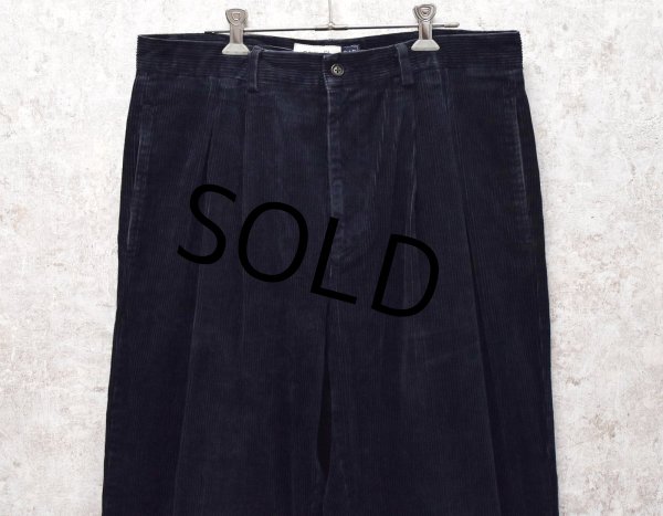 画像3: 【ビンテージ】【オールドギャップ】【GAP】【EASY FIT】2タック【紺】【コーデュロイパンツ】【34×30】  (3)