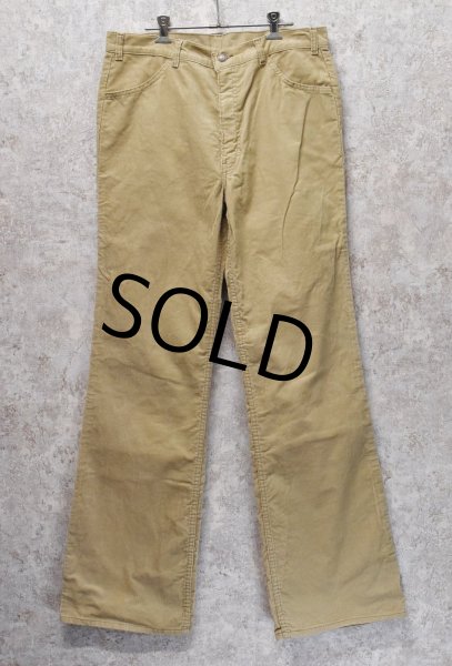 画像1: 【80年代】【ビンテージ】【LEVI'S】ベルボトム【コーデュロイパンツ】【ベージュ】【36×34】  (1)
