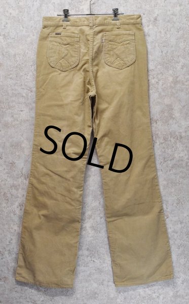 画像5: 【80年代】【ビンテージ】【LEVI'S】ベルボトム【コーデュロイパンツ】【ベージュ】【36×34】  (5)